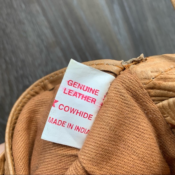 Vintage genuine cowhide leather crossbody bag/wallet - Picture 11 of 12